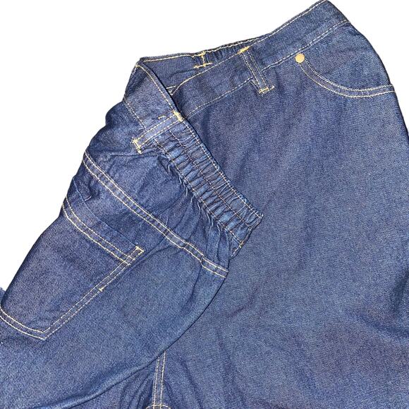 Woman Within Elastic Waist 5-pocket high rise Dark Wash Jeans 20W Tall - Picture 3 of 15